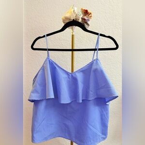 La Vie Blue Striped Women's Top